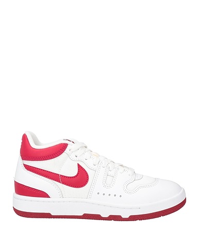 NIKE Sneakers BIANCO Leather, Textile fibers