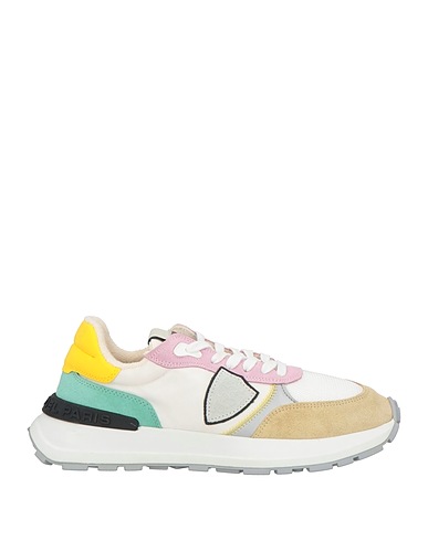 PHILIPPE MODEL Sneakers White Leather, Textile fibers