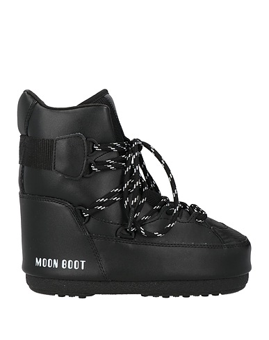 MOON BOOT Ankle boot Black Textile fibres