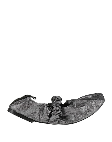 GANNI Ballet flats ANTRACITE Textile fibers