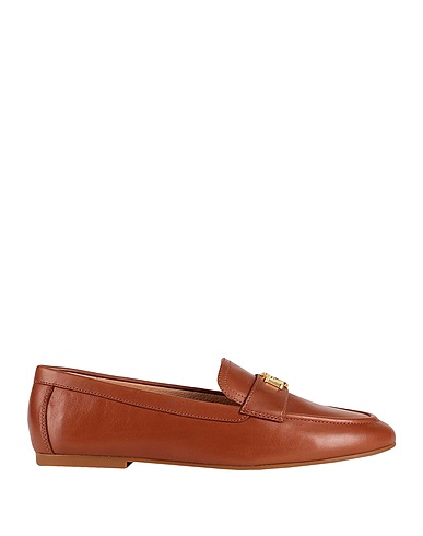 LAUREN RALPH LAUREN Loafers AVERI III BURNISHED LEATHER LOAFER
 Tan 100% Cow leather