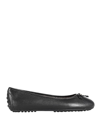 LAUREN RALPH LAUREN Ballet flats JAYNA PEBBLED LEATHER DRIVER FLAT
 Black 100% Cow leather