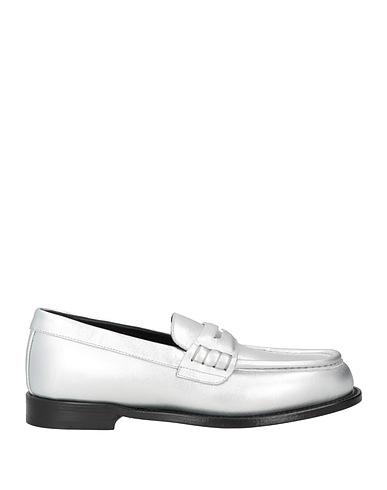 GIUSEPPE ZANOTTI Loafers Silver Leather