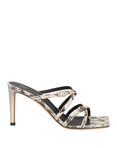 GIUSEPPE ZANOTTI Sandals Light grey Leather