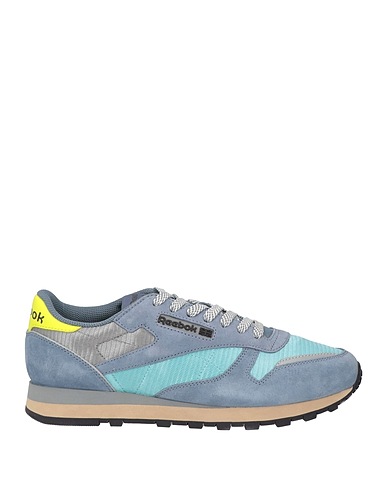 REEBOK Sneakers Pastel blue Leather, Textile fibers