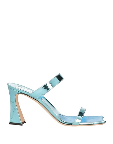 GIUSEPPE ZANOTTI Sandals Turquoise Textile fibers