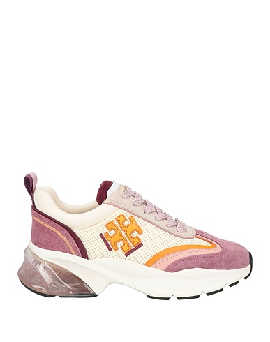 TORY BURCH Sneakers Mauve Textile fibers, Leather