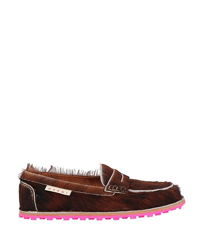MARNI Loafers Brown Leather