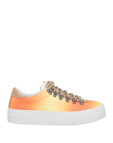 DIEMME Sneakers Orange Leather, Textile fibres