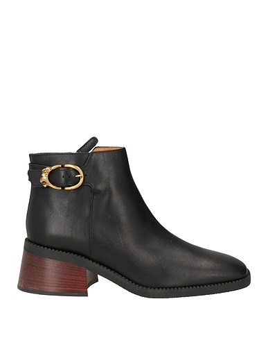 TOD'S ショートブーツ ブラック 革（なめし加工）