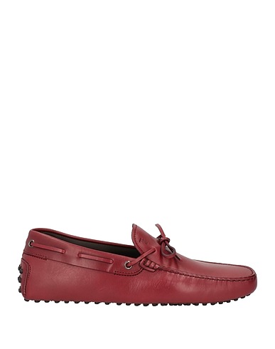 TOD'S Loafers Burgundy Leather