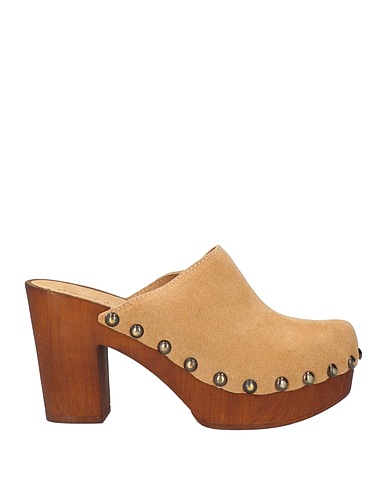 CANTINI & CANTINI Mules and clogs Beige Leather
