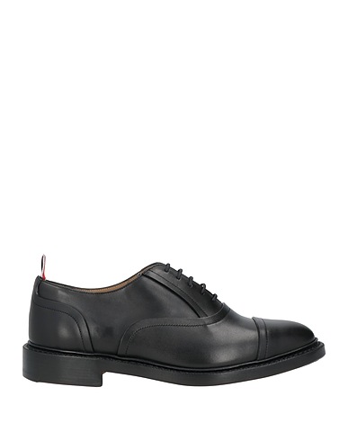 THOM BROWNE Laced shoes Black Leather