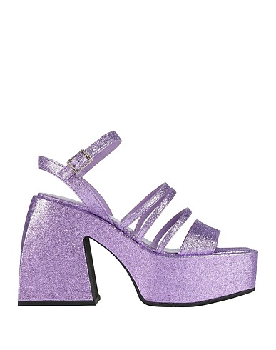 NODALETO Sandals Mauve Textile fibres
