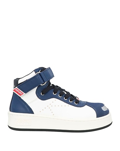 KENZO Sneakers Blu navy Pelle, Metallo, Plastica