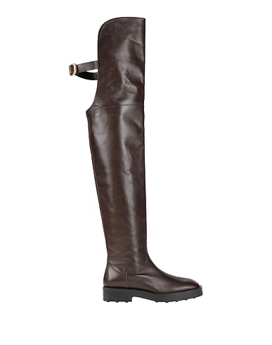 TOD'S Stiefel Dunkelbraun Leder