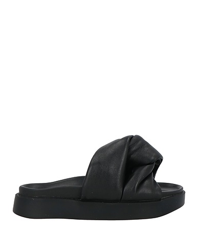 INUIKII Sandals Black Leather