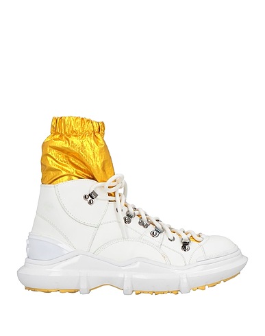 DOLCE&GABBANA Ankle boot White 45% Polyester, 37% Textile fibers, 18% Polyamide
