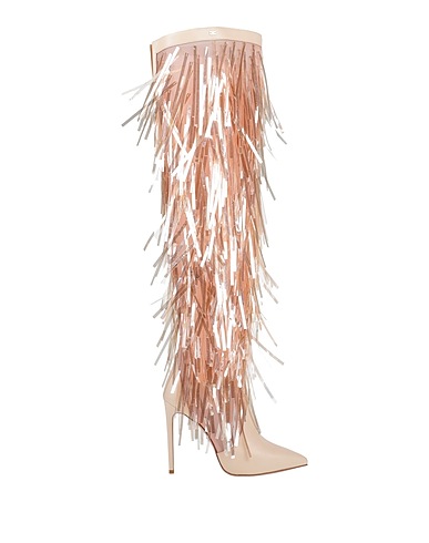 ELISABETTA FRANCHI Boots Blush Leather, Textile fibers