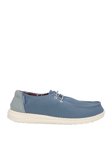 HEY DUDE Laced shoes Slate blue Textile fibres