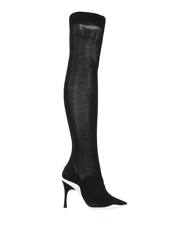 RENE' CAOVILLA Boots Black Textile fibers