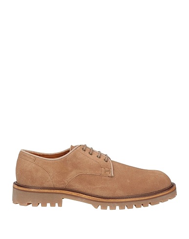 HACKETT Laced shoes Camel Leather