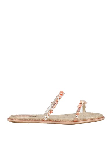 RENE' CAOVILLA Espadrilles Salmon pink Textile fibers