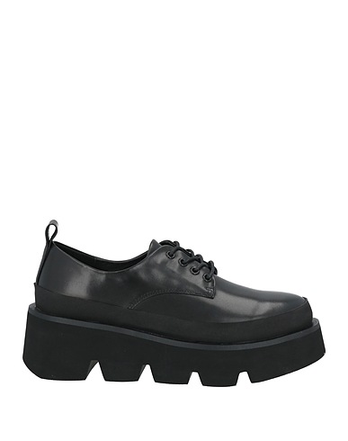 EMANUÉLLE VEE Laced shoes Black Leather