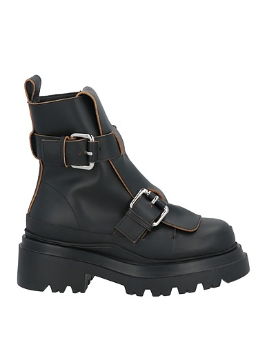 PLAN C Ankle boot Black Calfskin