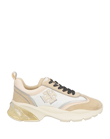 TORY BURCH Sneakers Sand Leather, Textile fibres