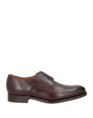 HACKETT Laced shoes Chocolate brown Leather