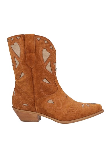 CURIOSITÉ Ankle boot Tan Leather