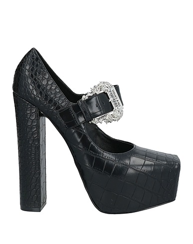VERSACE JEANS COUTURE Court Black Polyurethane