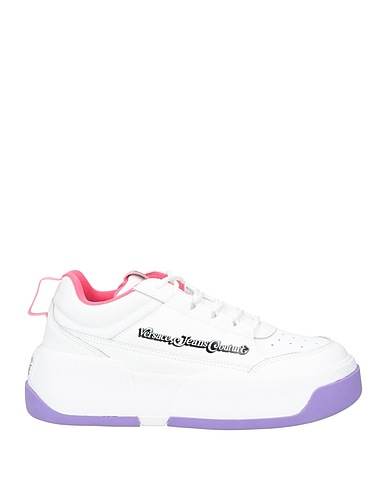 VERSACE JEANS COUTURE Sneakers Bianco Pelle, Fibre tessili