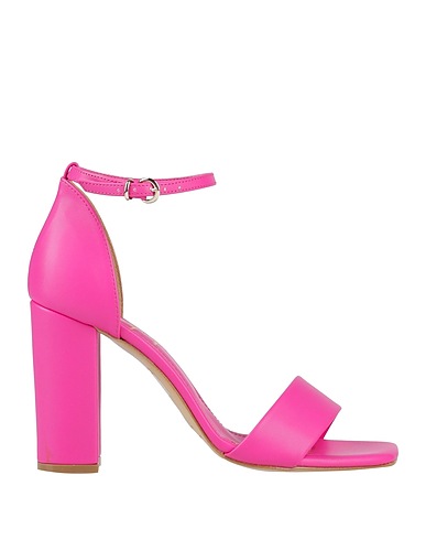 OVYÉ Sandals Fuchsia Leather