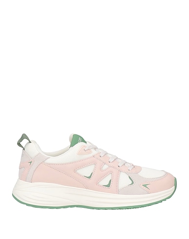 MALLET. Sneakers Rosa chiaro Pelle, Fibre tessili