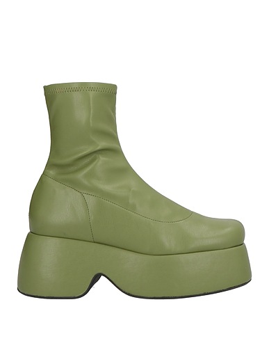 SIMON MILLER Ankle boot Military green 50% Polyester, 50% Polyurethane
