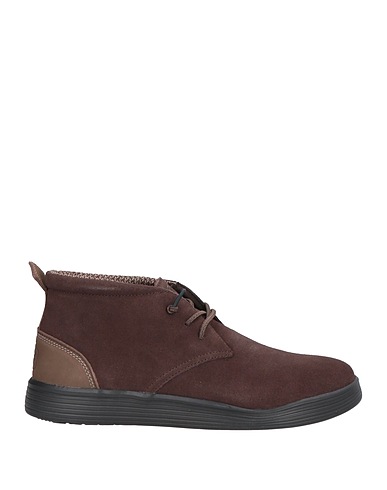 HEY DUDE Ankle boot Dark brown Leather