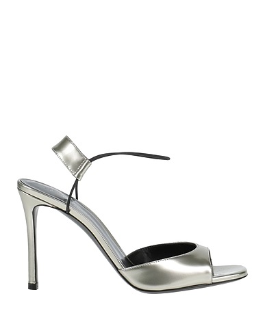 GIORGIO ARMANI Sandals Silver 100% Calfskin