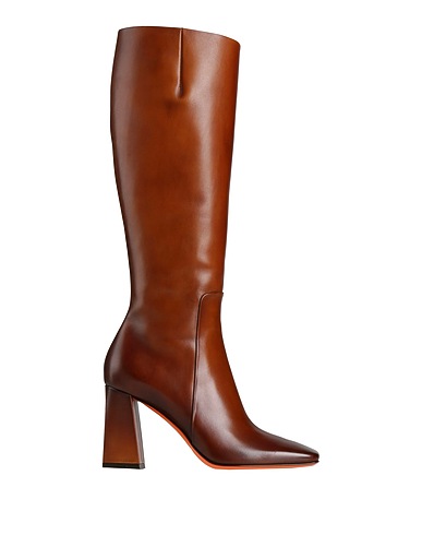 SANTONI Boots Tan Leather
