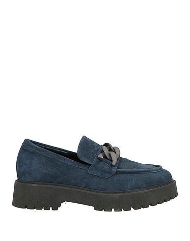NERO GIARDINI Loafers Navy blue Leather