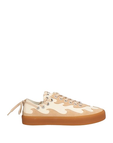 BLUEMARBLE Sneakers Beige Leather, Textile fibres