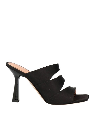 ALBERTA FERRETTI Sandals Black Textile fibres