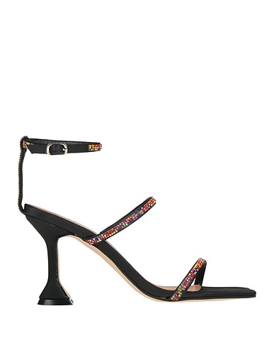 TSAKIRIS MALLAS Sandals Black Textile fibres