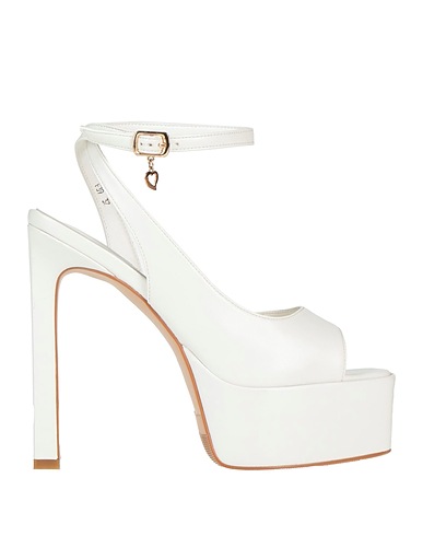 TUA BY BRACCIALINI Sandals White Textile fibres