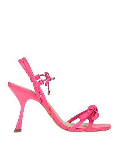 MISS UNIQUE Sandals Fuchsia Leather
