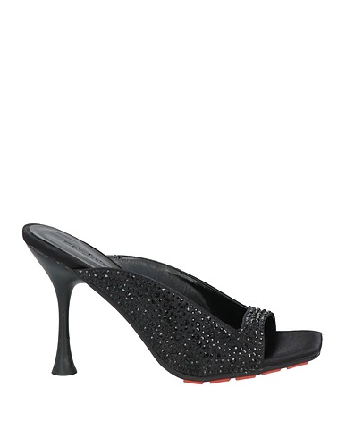 MANUFACTURE D'ESSAI Sandals Black Textile fibres