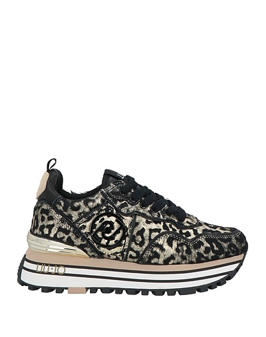 LIU •JO Sneakers Platinum Leather, Textile fibres