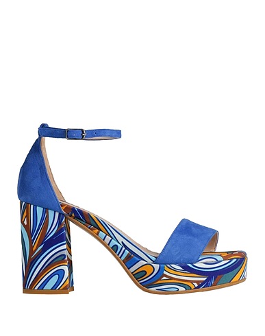 LARA MAY Sandals Bright blue Leather