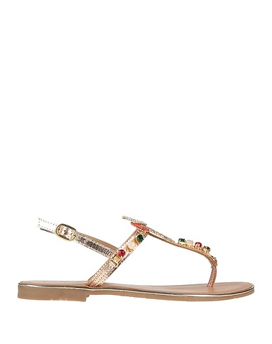 PARODI SUNSHINE Flip flops Platinum Leather